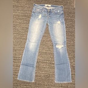Hollister Light Wash Distressed Jeans